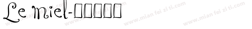 Le miel字体转换